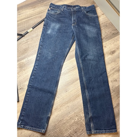 Carhartt FR Flame Resistant Traditional Fit Mens Blue Denim Jeans 36x32 - Picture 7 of 10